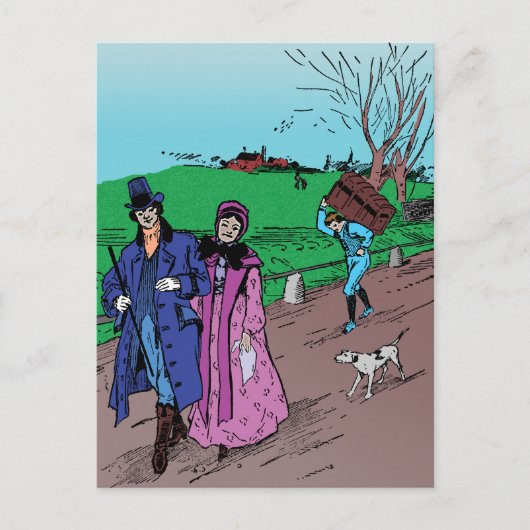 Sunday Stroll Briefkaart (Voorkant)