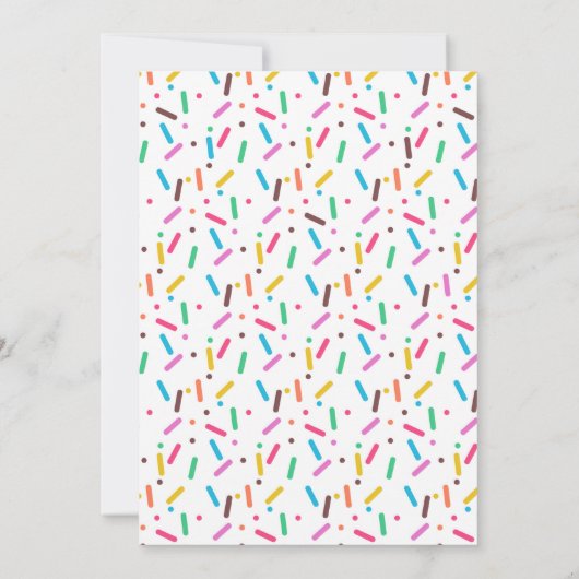 Sunday sundae feestuitnodiging kaart (Achterkant)