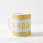 Sunday Today – Minimal Coffee Mug Design Koffiemok (Voorkant links)