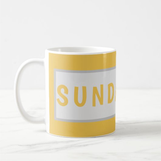 Sunday Today – Minimal Coffee Mug Design Koffiemok (Links)