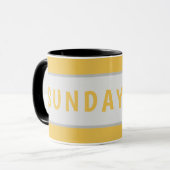 Sunday Today – Minimal Coffee Mug Design Mok (Voorkant links)