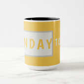 Sunday Today – Minimal Coffee Mug Design Mok (Midden)