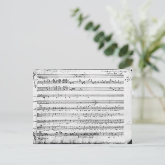 Sunday Vespers, 1779 Briefkaart (Staand voorkant)