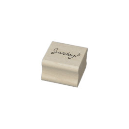 Sunday Weekday Journal Design Rubberstempel