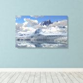 Sundered Mountain (winter) Canvas Afdruk (Insitu (Houten vloer))
