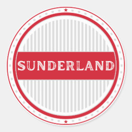 Sunderland City Pride Embleem – Engelse identiteit Ronde Sticker