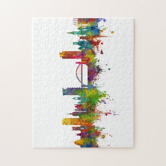 Sunderland England Skyline Legpuzzel (Verticaal)