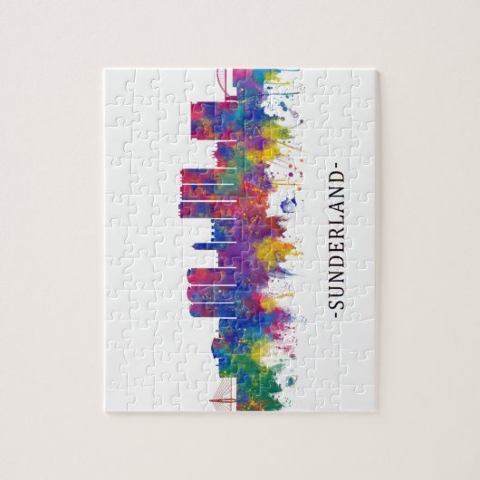 Sunderland England Skyline Legpuzzel (Verticaal)