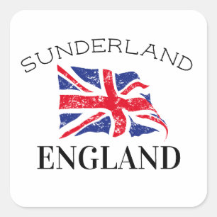 Sunderland England UK Vierkante Sticker