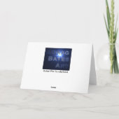 Sunderland - Roker Pier Christmas Kaart (Achterkant)