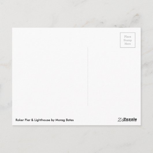 Sunderland - Roker Pier & Lighthouse Briefkaart (Achterkant)
