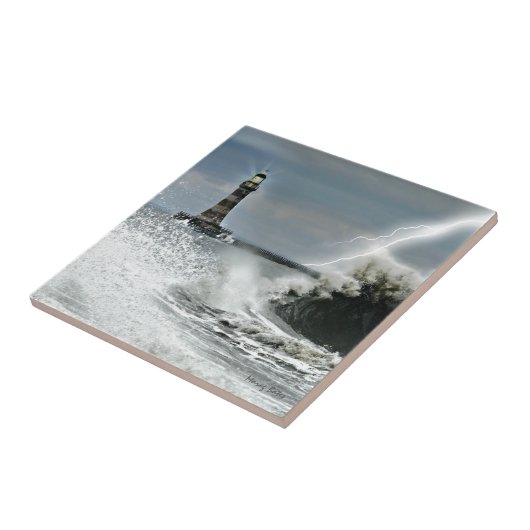 Sunderland - Roker Pier & Lighthouse Tegeltje (Zijkant)