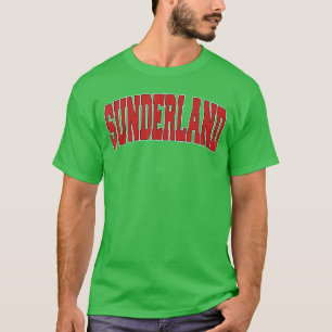 Sunderland Varsity stijl vintage retro UK sport r T-shirt