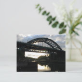 Sunderland Wearmouth Bridge Briefkaart (Staand voorkant)