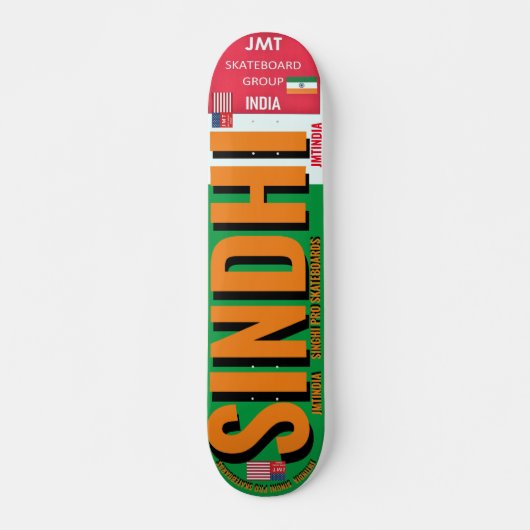 SUNDHI JMT INDIA 7 3/4" Skateboard Deck (Voorkant)
