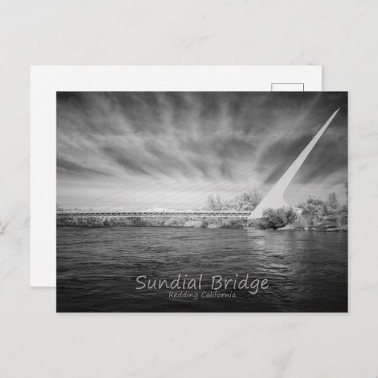Sundial Bridge Monochrome Briefkaart (Voorkant / Achterkant)