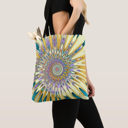 Sundial Fractal Tote Bag (Dichtbij)