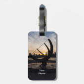 Sundial Sunset Bagagelabel (Achterkant verticaal)