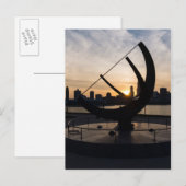 Sundial Sunset Briefkaart (Voorkant / Achterkant)