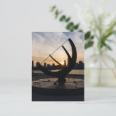 Sundial Sunset Briefkaart (Staand voorkant)