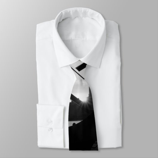 Sundial Sunset Grayscale Stropdas (Gebonden)