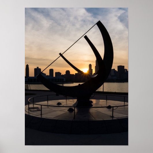 Sundial Sunset Poster (Voorkant)