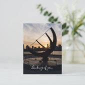 Sundial Sunset Thinking You Briefkaart (Staand voorkant)