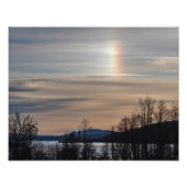 Sundog Over de Hudson Foto Afdruk (Voorkant)