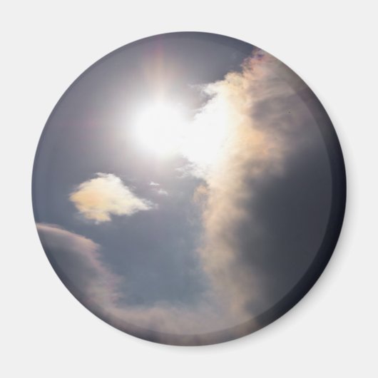 Sundog Rainbow Cloud Burst Apparel en Gifts Magneet (Voorkant)