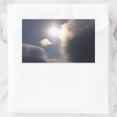 Sundog Rainbow Cloud Burst Apparel en Gifts Rechthoekige Sticker (Tas)