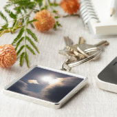 Sundog Rainbow Cloud Burst Apparel en Gifts Sleutelhanger (Zijkant)