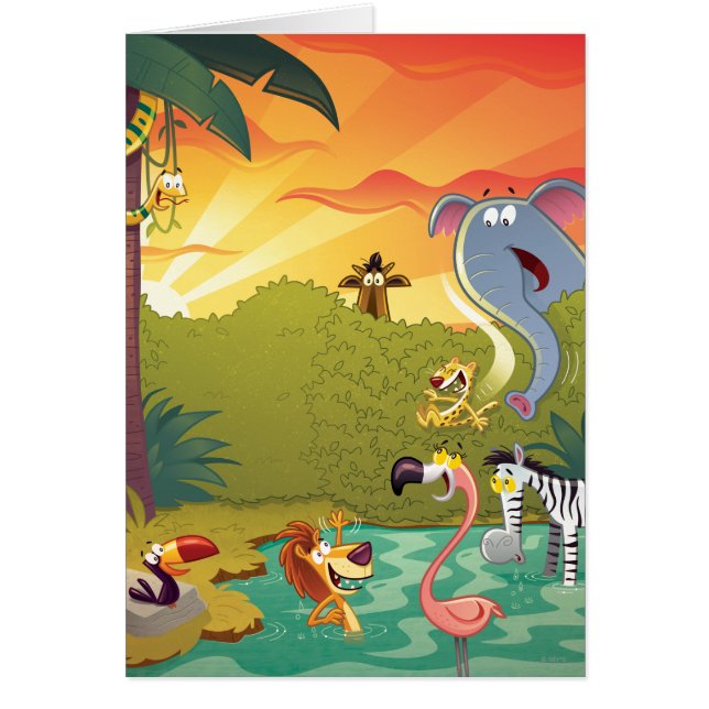 Sundown at the Water Hole (Voorkant)