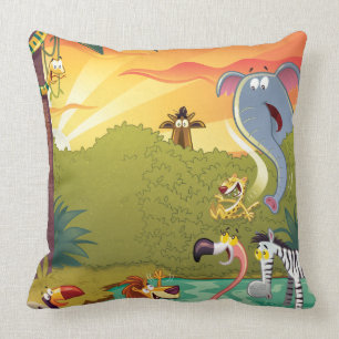 Sundown at the Water Hole Kussen