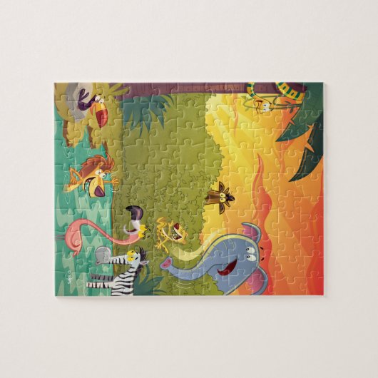 Sundown at the Water Hole Legpuzzel (Horizontaal)