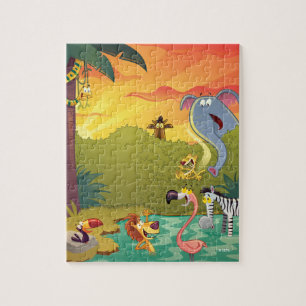 Sundown at the Water Hole Legpuzzel