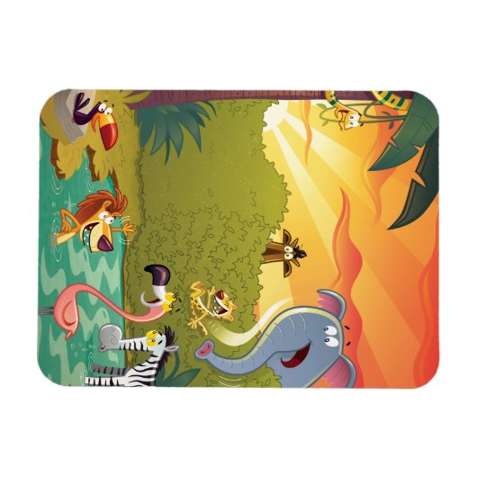 Sundown at the Water Hole Magneet (Horizontaal)