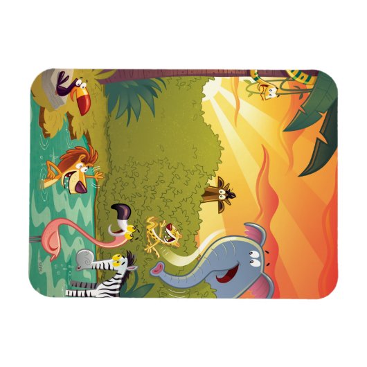 Sundown at the Water Hole Magneet (Horizontaal)