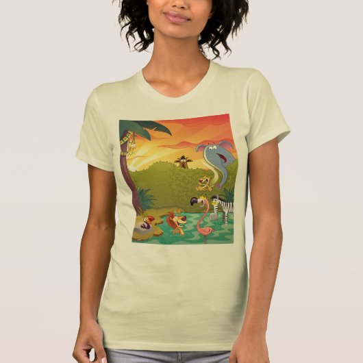 Sundown at the Water Hole T-shirt (Voorkant)