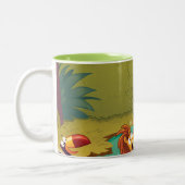 Sundown at the Water Hole Tweekleurige Koffiemok (Links)