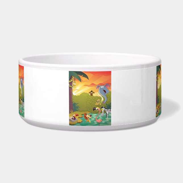 Sundown at the Water Hole Voerbakje (Voorkant)