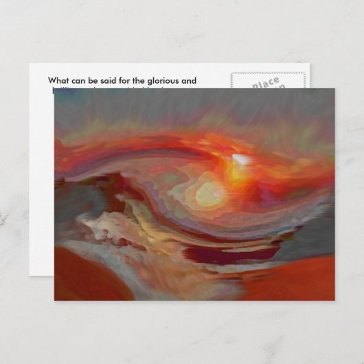 Sundown Briefkaart (Voorkant / Achterkant)