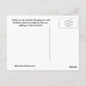 Sundown Briefkaart (Achterkant)