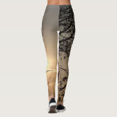 Sundown in een boom leggings (Achterkant)