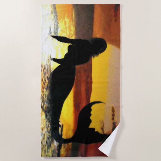 Sundown mermaid strandlaken (Voorkant)