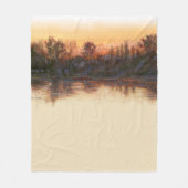 "Sundown on the River Blanket" Fleece Deken (Voorkant)