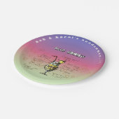 Sundowner Blue Hawaii Cocktail Party Papieren Bord (Gekanteld)