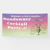 Sundowner Blue Hawaii Cocktail Party Spandoek (Horizontaal)