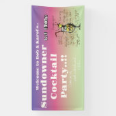 Sundowner Blue Hawaii Cocktail Party Spandoek (Verticaal)