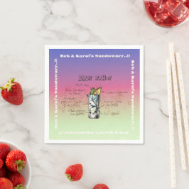 Sundowner Blue Tahoe Cocktail Party Servet