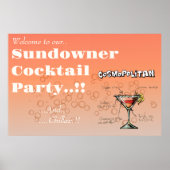 Sundowner Cosmopolitan Cocktail Party Poster (Voorkant)